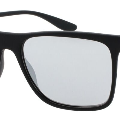 Sunglasses - Icon Eyewear BLITZ - Matt Black frame with Mirror lens