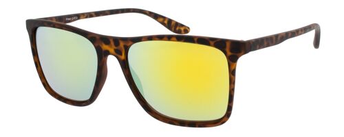 Sunglasses - Icon Eyewear BLITZ - Matt Tortoise frame with Gold mirror lens