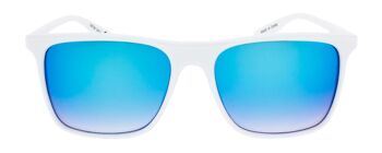 Lunettes de soleil - Icon Eyewear BLITZ - Monture Matt White avec verres Blue Mirror 2