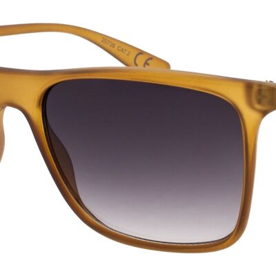 Sonnenbrille - Icon Eyewear BLITZ - Gelber Rahmen mit hellgrauen Gläsern