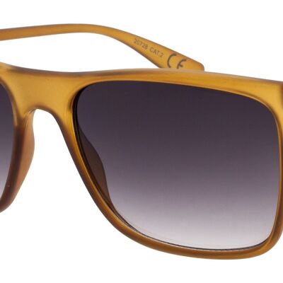 Lunettes de soleil - Icon Eyewear BLITZ - Monture Jaune avec verres Gris clair