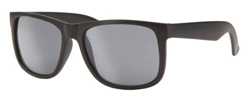 Sunglasses - Icon Eyewear ALPHA - Grey Rubber finish frame with silver mirror lens