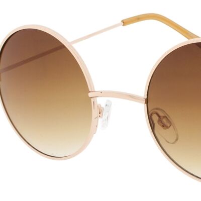 Sonnenbrille - Icon Eyewear MAVERICK - Rahmen in Light Gold mit Gläsern in Light Brown