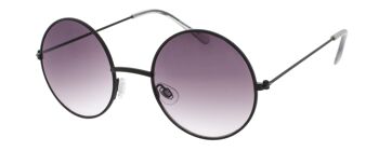 Lunettes de soleil - Icon Eyewear MAVERICK - Monture Noir Mat avec verres Gris clair 1