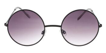 Lunettes de soleil - Icon Eyewear MAVERICK - Monture Noir Mat avec verres Gris clair 2