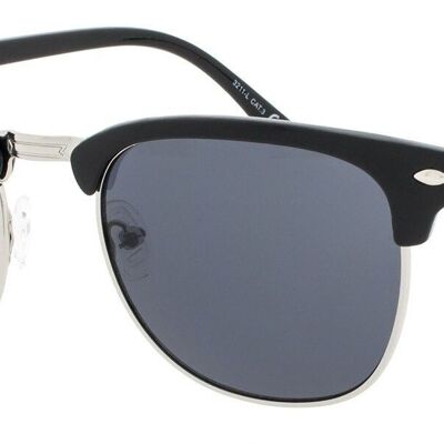 Sonnenbrille - Icon Eyewear CAIRO - Schwarzer Rahmen mit grauen Gläsern