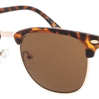 Gafas de sol - Icon Eyewear CAIRO - Montura de lente Tortoise / Brown con lente marrón