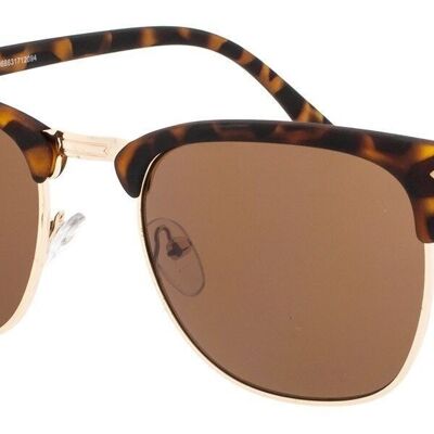 Sonnenbrille - Icon Eyewear CAIRO - Tortoise Rubber-Finish / Brauner Rahmen mit braunen Gläsern