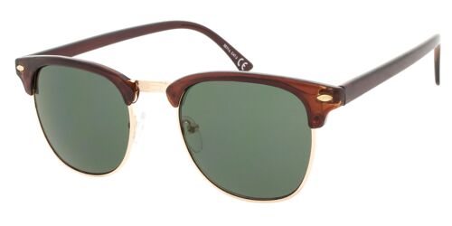 Sunglasses - Icon Eyewear CAIRO - Brown frame with Green lens