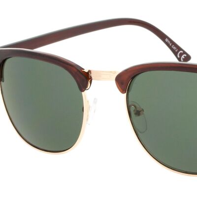Sonnenbrille - Icon Eyewear CAIRO - Brauner Rahmen mit grünen Gläsern