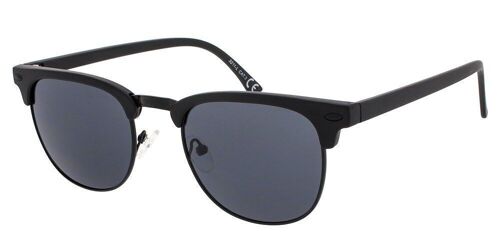 Sunglasses - Icon Eyewear CAIRO - Matt Black / Grey lens frame with Grey lens