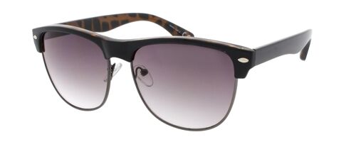 Sunglasses - Icon Eyewear BFF - Black & Tortoise frame with Light grey lens