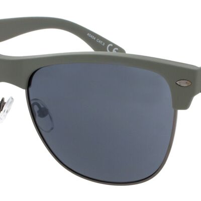 Sonnenbrille - Icon Eyewear BFF - Rahmen mit grauem Gummi-Finish und grauen Gläsern