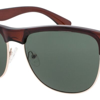 Lunettes de soleil - Icon Eyewear BFF - Monture verres marron / vert avec verres verts