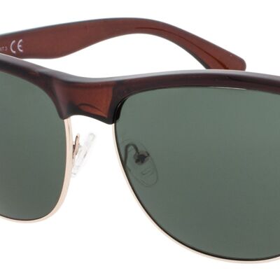 Gafas de sol - Icon Eyewear BFF - Marco de lente marrón / verde con lente verde
