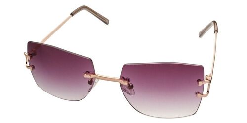 Sunglasses - Icon Eyewear COOL XL - Gold / Light Grey frame with Light grey lens