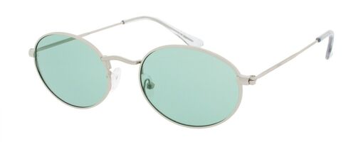 Sunglasses - Icon Eyewear OLSEN - Silver / Green frame with Green lens