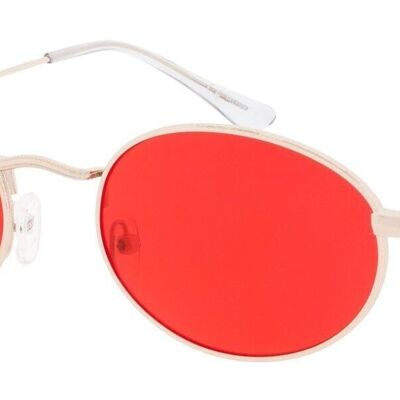 Gafas de sol - Icon Eyewear OLSEN - Montura dorada con lente roja
