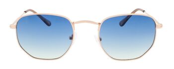 Lunettes de soleil - Icon Eyewear AUGUST - Monture Light Gold avec verres Ocean Lens 2