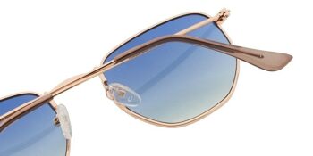 Lunettes de soleil - Icon Eyewear AUGUST - Monture Light Gold avec verres Ocean Lens 3