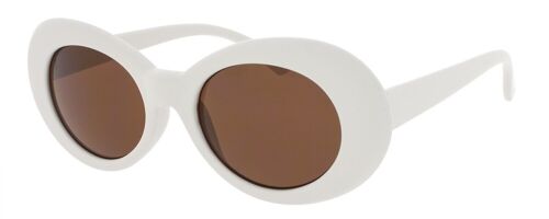 Sunglasses - Icon Eyewear GRUNGE - Ivory frame with Brown lens