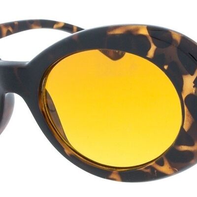 Gafas de sol - Icon Eyewear GRUNGE - Montura carey con lente Naranja