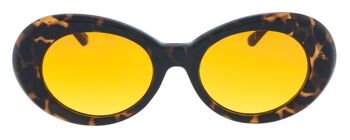 Lunettes de soleil - Icon Eyewear GRUNGE - Monture Tortoise avec verres Orange 2