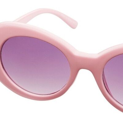 Sunglasses - Icon Eyewear GRUNGE - Pink frame with Light grey lens