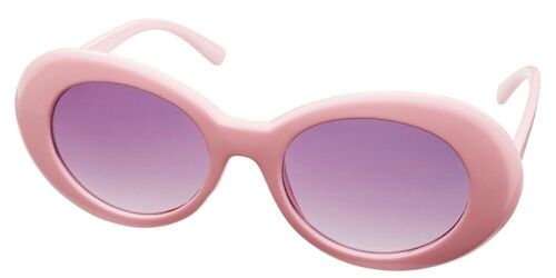 Sunglasses - Icon Eyewear GRUNGE - Pink frame with Light grey lens