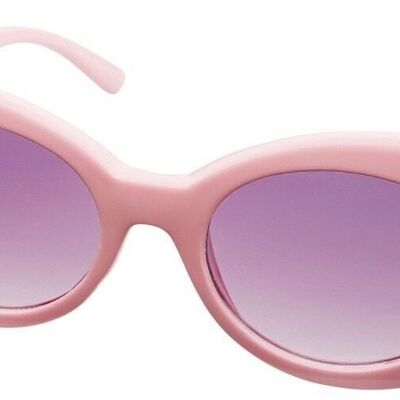 Sonnenbrille - Icon Eyewear GRUNGE - Pinker Rahmen mit hellgrauen Gläsern