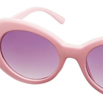 Sonnenbrille - Icon Eyewear GRUNGE - Pinker Rahmen mit hellgrauen Gläsern
