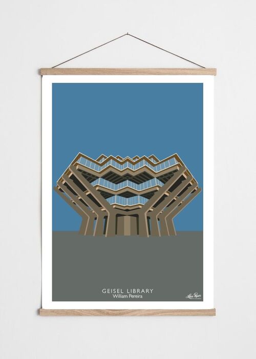 Affiche Architecture - Geisel Library