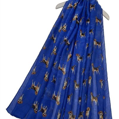 Cute Beagle Dog Print Scarf