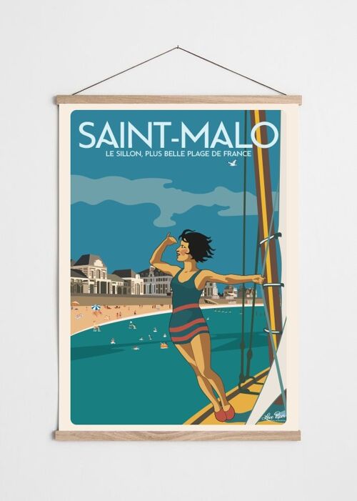 Affiche Saint-Malo Vintage