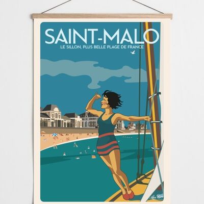 Affiche Saint-Malo Vintage