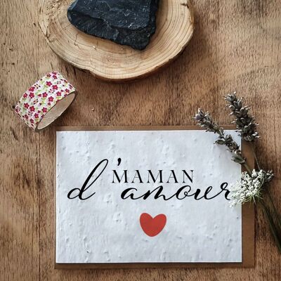 Carta per piantare amore mamma