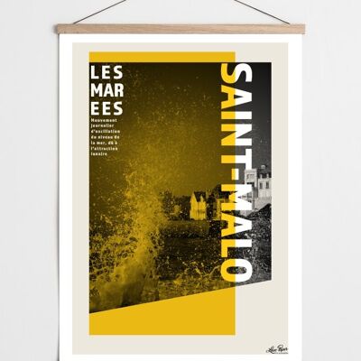 Poster Saint-Malo Grandi maree