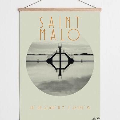 Affiche Saint-Malo Intra-Muros Plongeoir