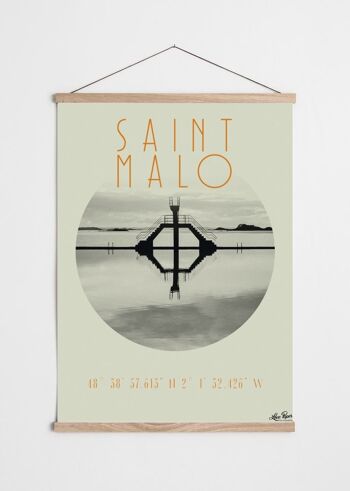 Affiche Saint-Malo Intra-Muros Plongeoir