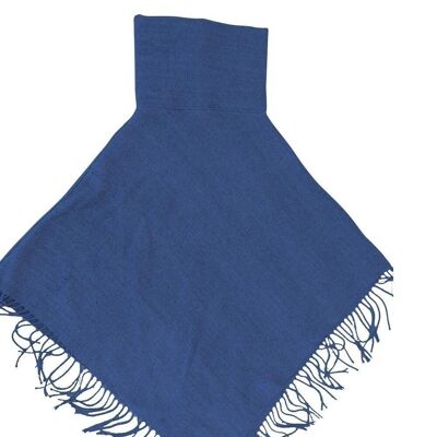 Poncho Mila colore jeans