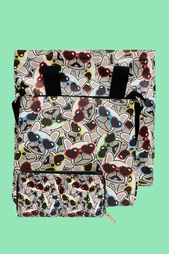 Collection de sacs Playful French Bulldog - Shopper 3