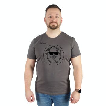 LOGO | T-shirt homme 100% coton biologique | ANTHRACITE 1