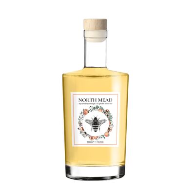 North Mead White Peach 70cl - Mead arranged