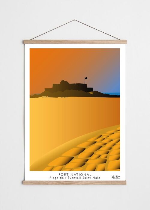 Affiche Saint-Malo Fort National