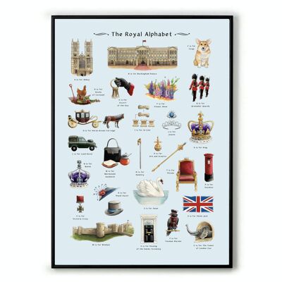 The Royal Alphabet A3 Print (unframed)