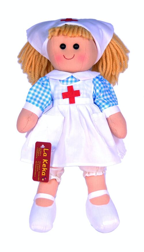 Muñeca de trapo de enfermera