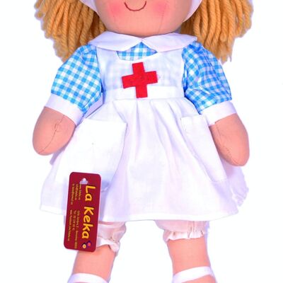 Muñeca de trapo de enfermera