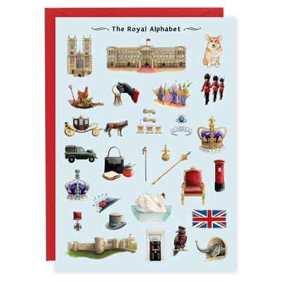 L'alphabet royal Carte de vœux