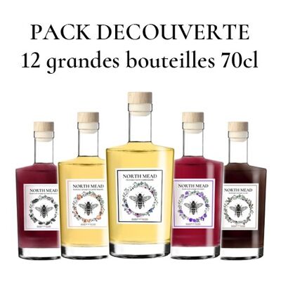 Pack découverte 12 bouteilles 70cl - Hydromels arrangés