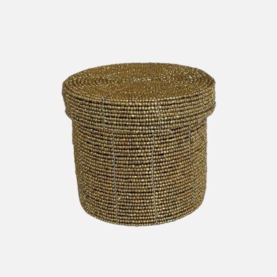 Melasti Bead Box Tall Gold - M